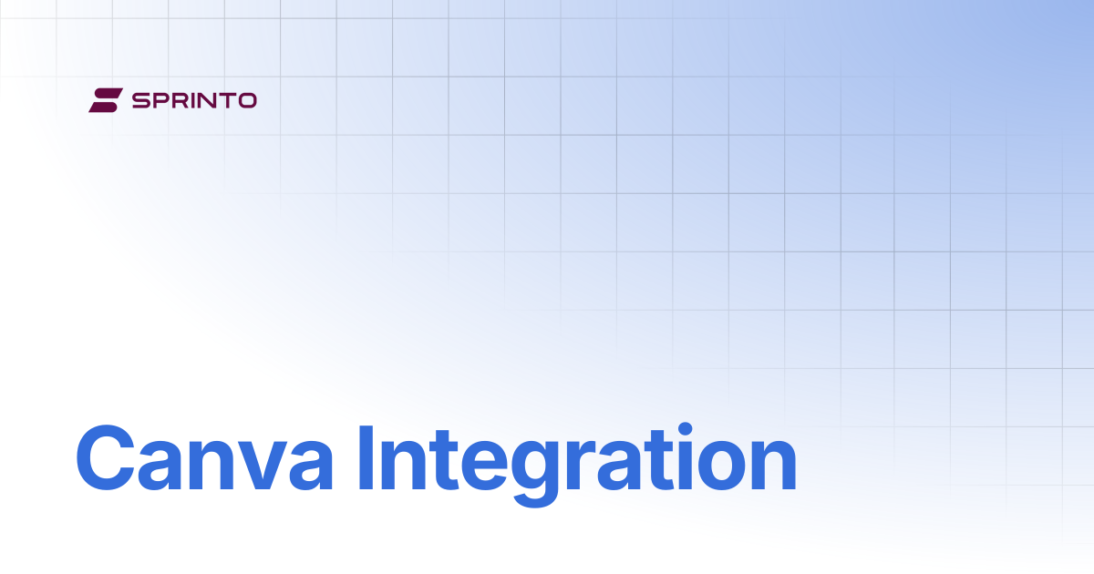 Canva Integration | Sprinto Docs