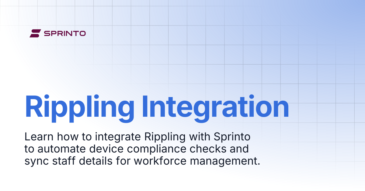 Rippling Integration | Sprinto Docs