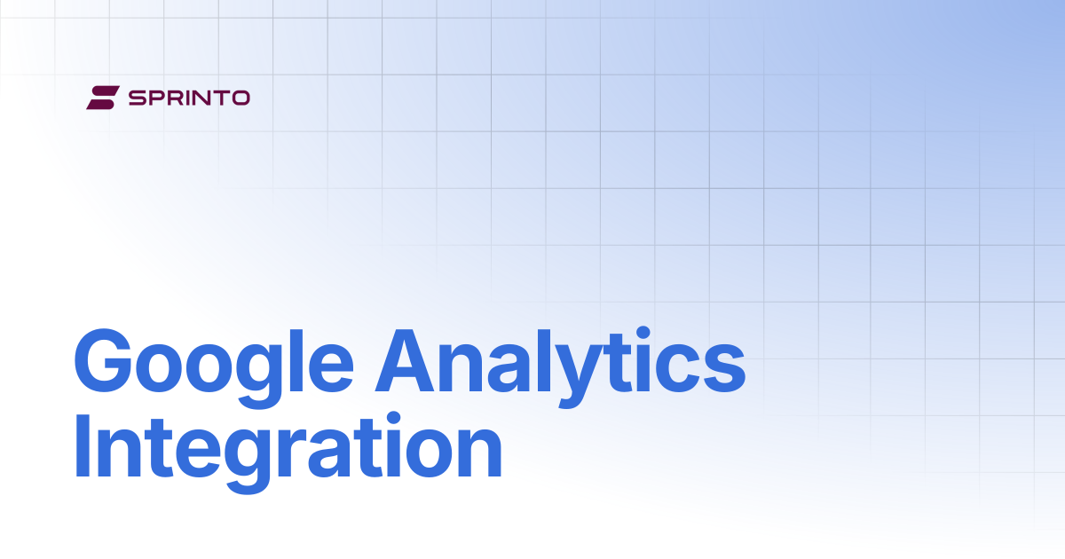 Google Analytics Integration | Sprinto Docs