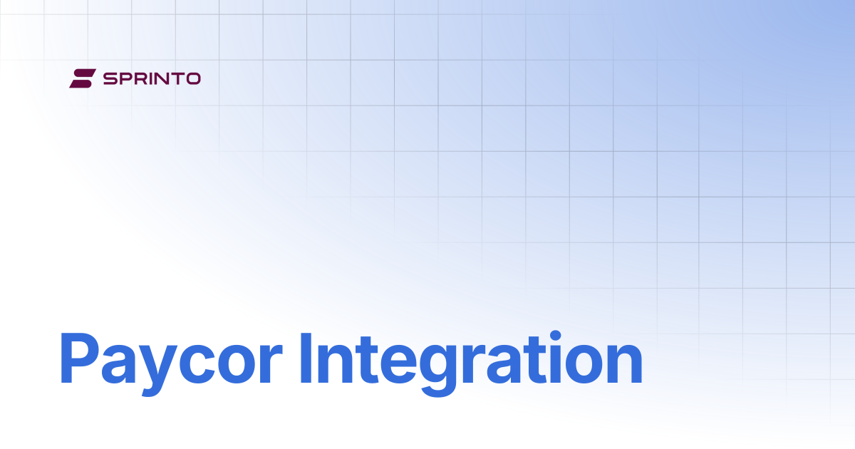 Paycor Integration | Sprinto Docs