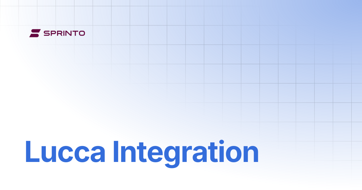 Lucca Integration | Sprinto Docs