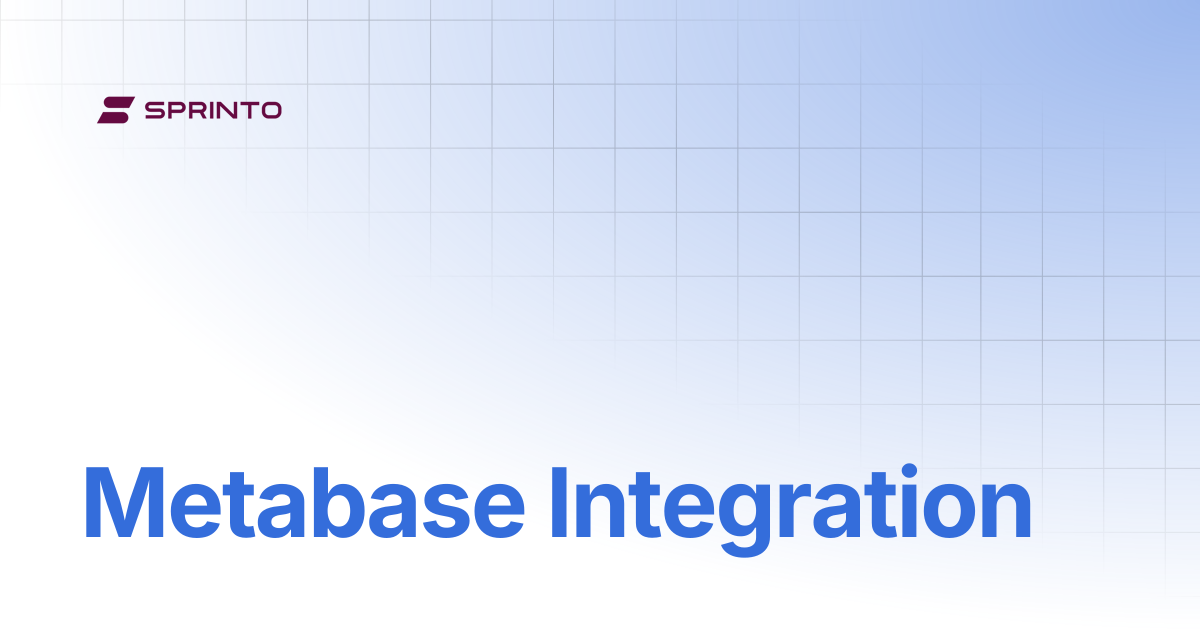 Metabase Integration | Sprinto Docs