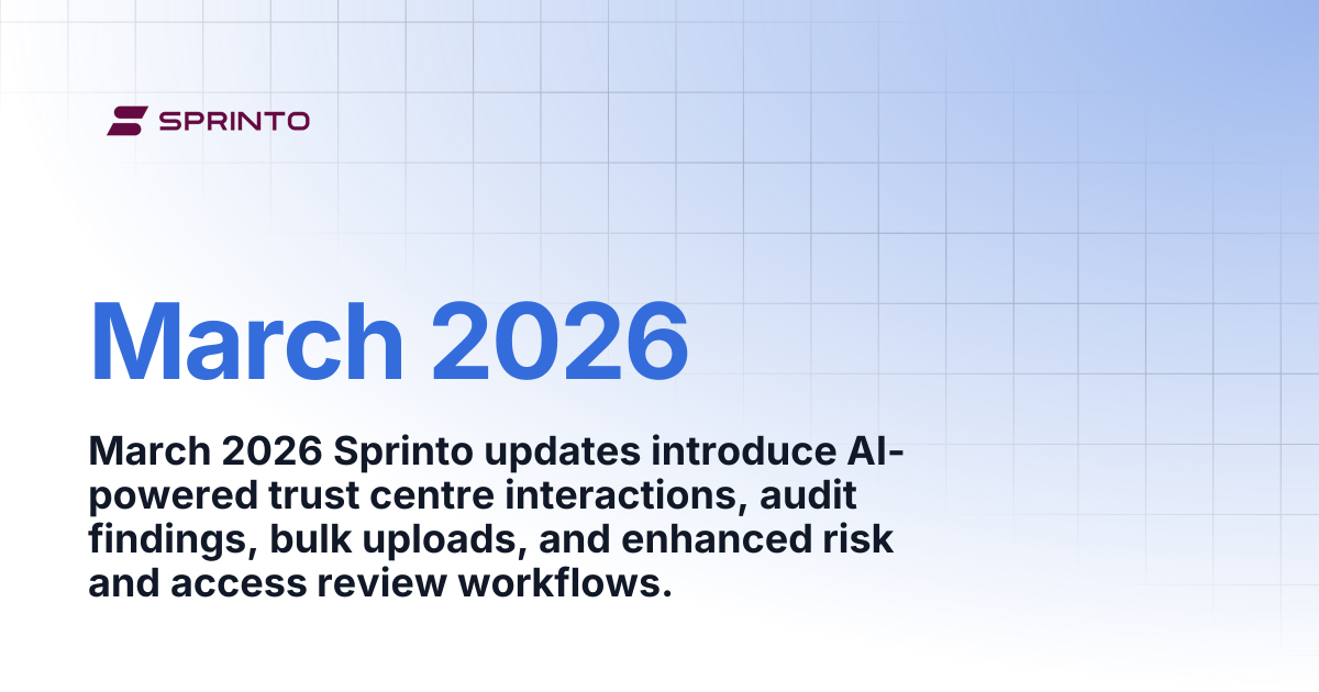 March 2026 | Sprinto Docs