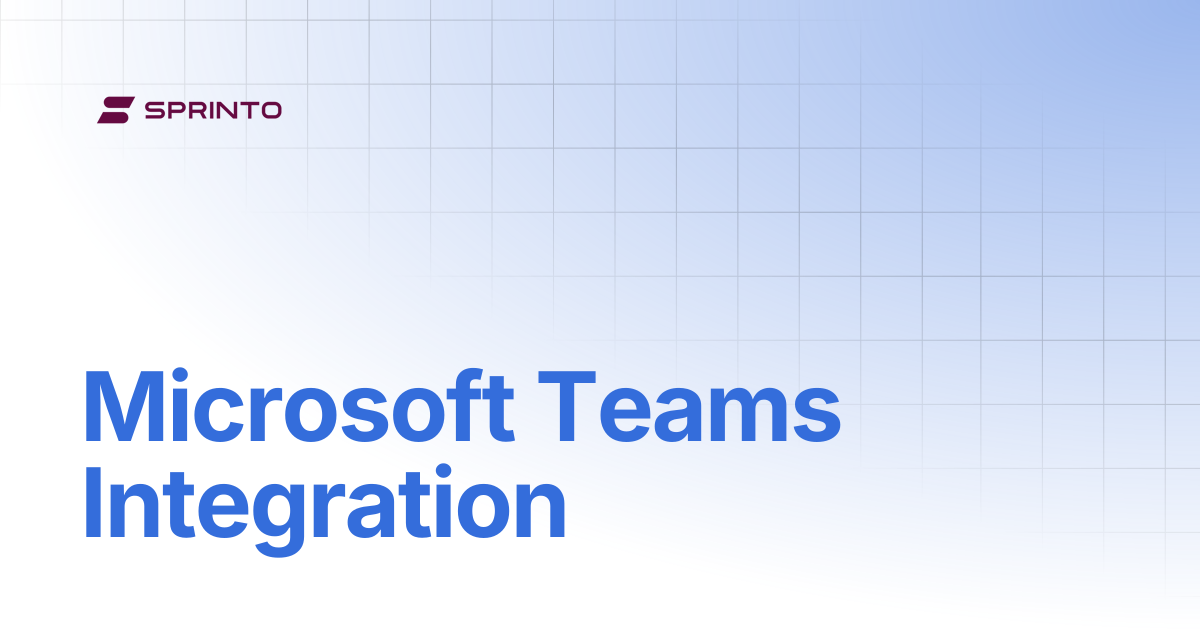 Microsoft Teams Integration | Sprinto Docs